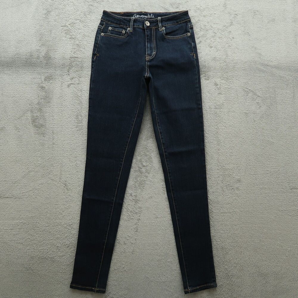 Aeropostale Jeans Women's Size 2 Blue High-Rise Ayla Jegging Denim 31" Inseam